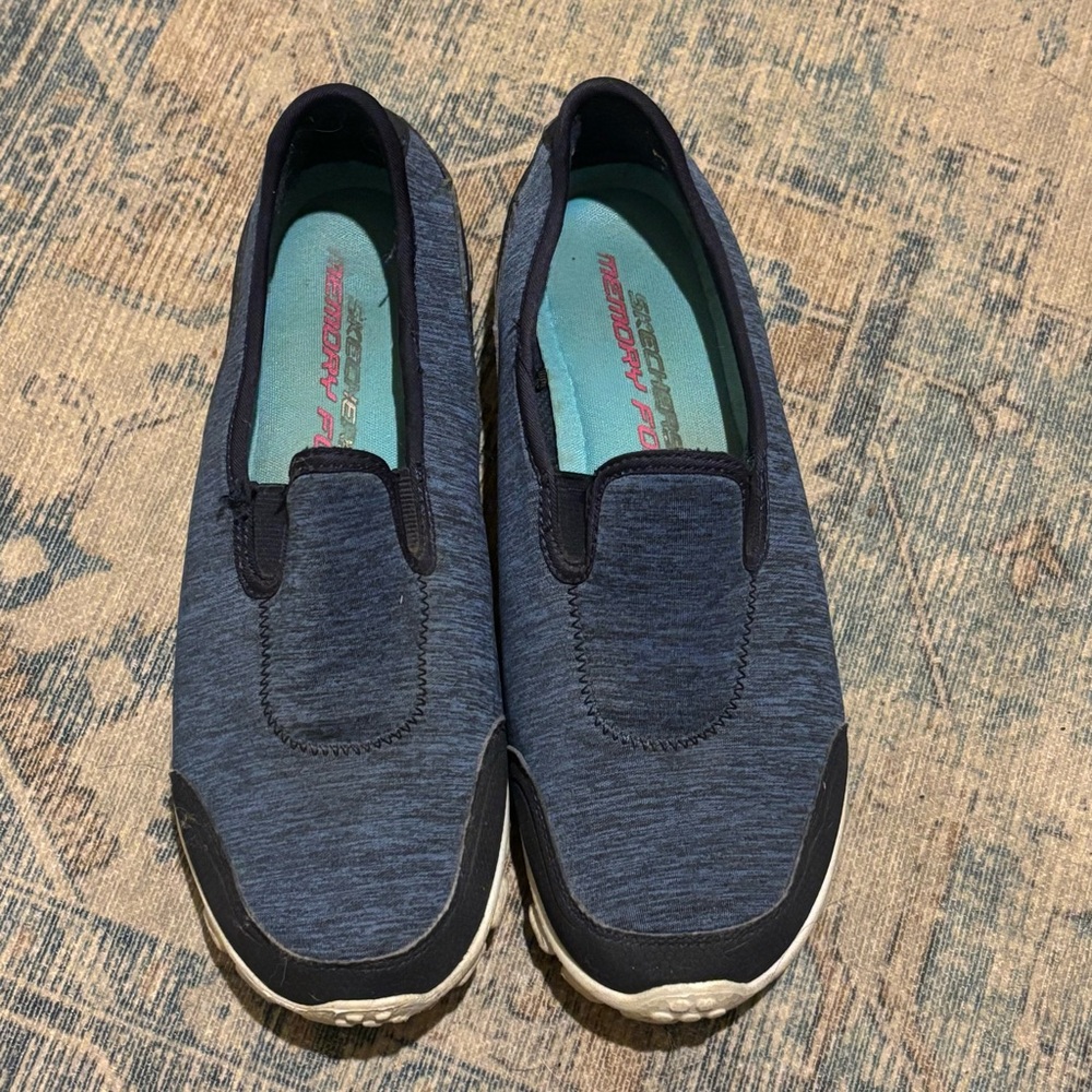 Skechers Blue Slip-On Sneakers / size 7.5